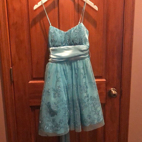 Aqua Dress - Picture 2 of 2